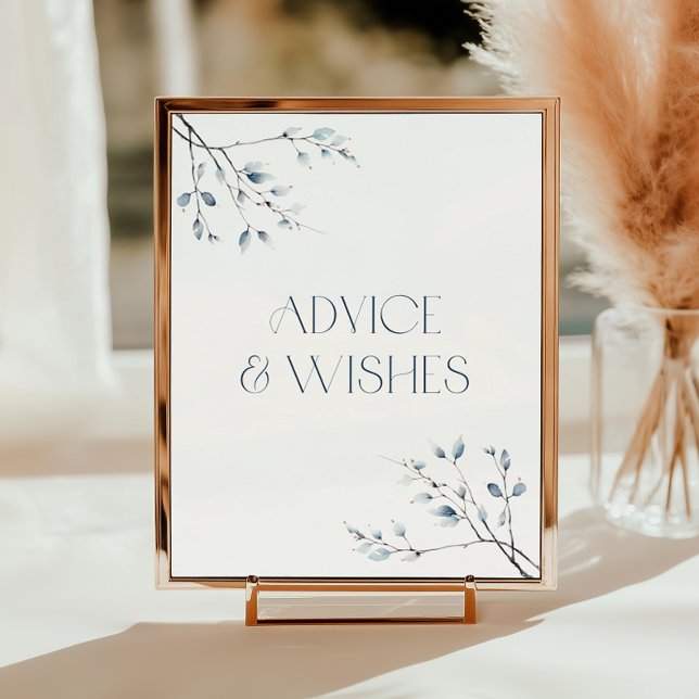 Blumenblauer Winter Botanische Beratung und Wünsch Poster (Von Creator hochgeladen)