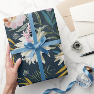 Blumenblümchen, gezeichnet große Blume Geschenkpapier