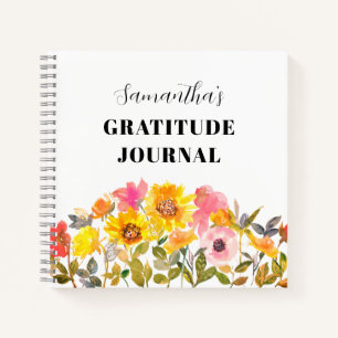 Blumenblume Botanischer Name Dankesblatt Notizbuch