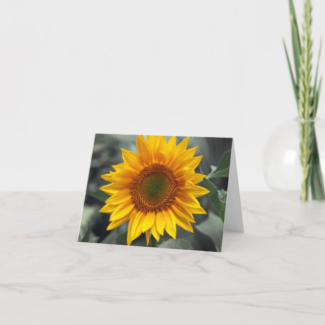 Blumenblume Gelbe Blumen - Liebe, Hallo etc. Karte (Vorderseite)