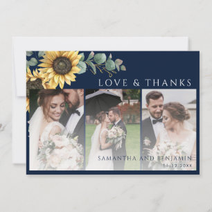 Blumenblume Hochzeitsszenario Foto Vielen Dank Dankeskarte