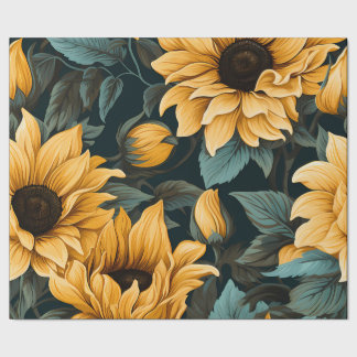 Blumenblumen-Blickfang: Charmantes, nahtloses Must Geschenkpapier