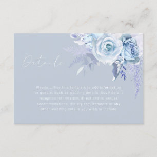 Blumenblumen Hochzeitsempfang Details Begleitkarte
