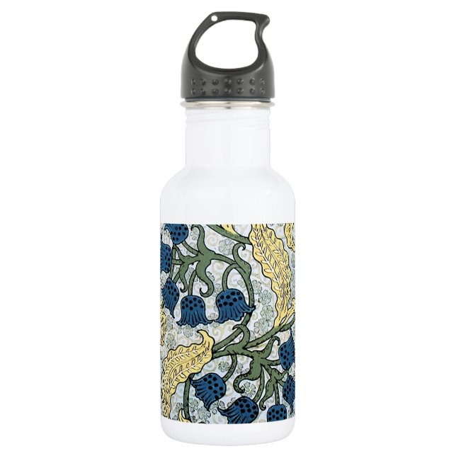 Blumenblumen Lily Valley Wiederholung Edelstahlflasche (Vorderseite)