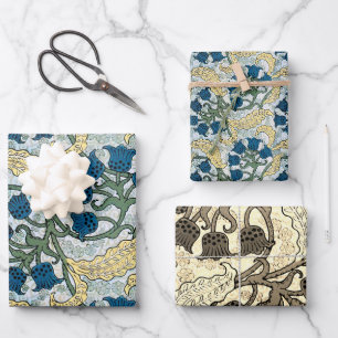 Blumenblumen Lily Valley Wiederholung Geschenkpapier Set