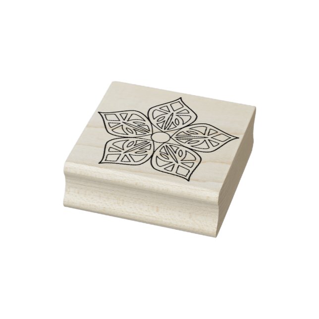 Blumenblut-Briefmarke Gummistempel (Stempel)
