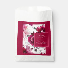 Blumenblüte abstrakte Rose Hochzeit Geschenktütchen