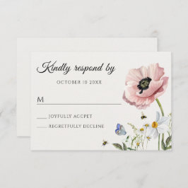 Blumenblüte RSVP Karte