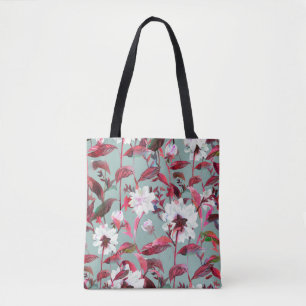 Blumenblüte. Wasserfarbene Blume nahtlos. Tasche
