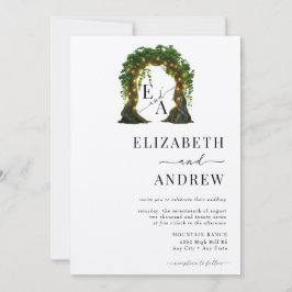 Blumenbogen | Baumhochzeit Einladung