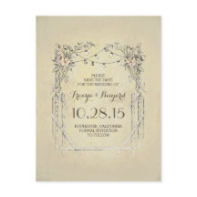 Blumenbogen Vintag rustikal Save the Date