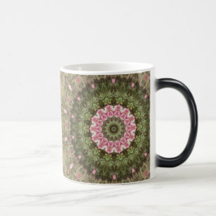 BlumenBoho ethnisches Kaleidoskop, rosa grünes Verwandlungstasse