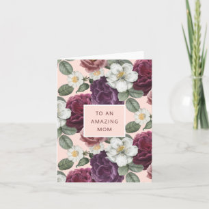Blumenbotanicale zu einer PHANTASTISCHEN MAMA Gruß Karte