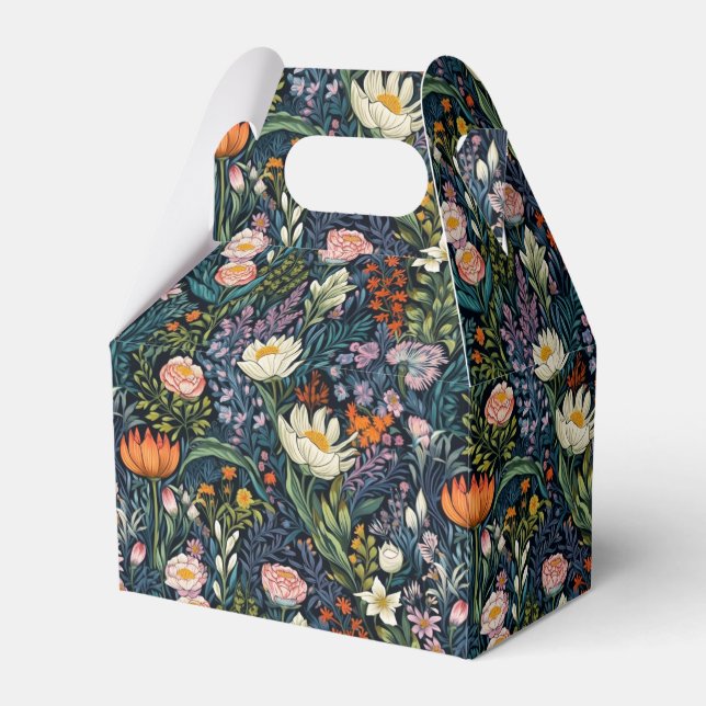 Blumenbotanische Abbildung Geschenkschachtel (Vorderseite)