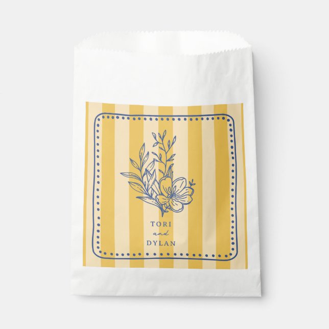 BlumenBouquet-Hochzeit Geschenktütchen (Vorderseite)