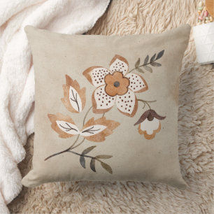 Blumenbraun und Tan-Kissen Kissen