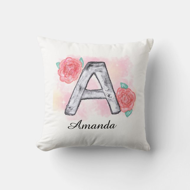 Blumenbrief A Kissen (Vorderseite)