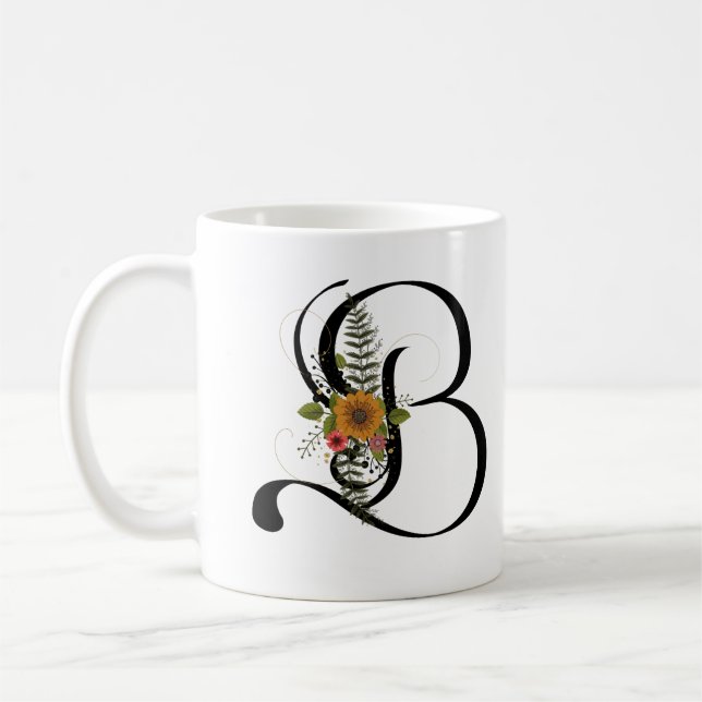 Blumenbrief B Kaffeetasse (Links)
