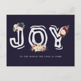 Blumenbrief JoChristmas Grußkarte Feiertagspostkarte