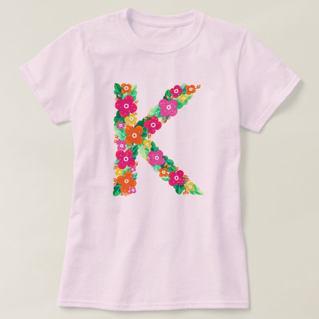 Blumenbrief K - T - Shirt (Design vorne)