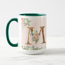 Blumenbrief "M"-Tasse