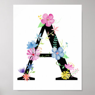 Blumenbriefe als Poster