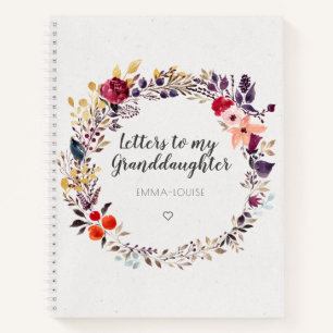 Blumenbriefe an meine Enkelin Keepake Notizbuch