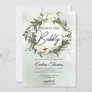 Blumenbrunch und Bläserbrunch mit duftendem grünem Einladung