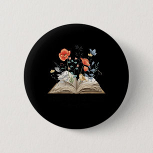 Blumenbuch Ein neues Kapitel beginnt Pensionierte  Button