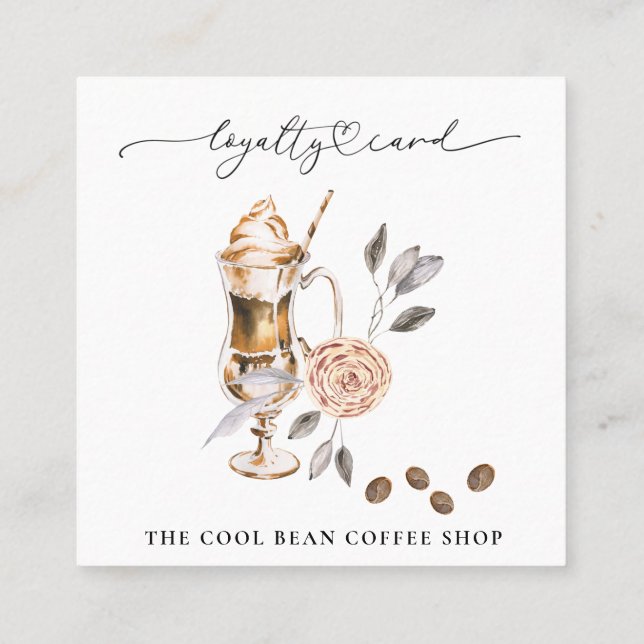 *~* Blumencafé Kaffeeban Espresso QR Belohnungen Treuekarte (Rückseite)