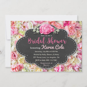 Blumenchic Bridal Bridal Dusche Einladung