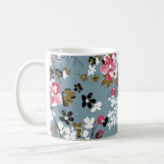 Blumenchic: Kleine Blossom-Hintergründe Kaffeetasse
