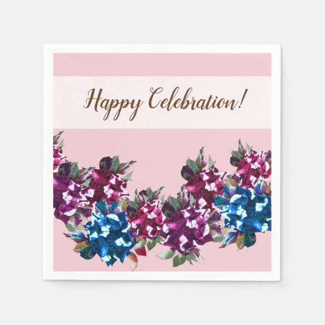 Blumencocktail Serviette (Vorderseite)