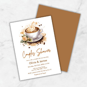 Blumencoffee Hochzeitscouches Brautparty Einladung