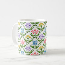 Blumencoffee Tasse "Needlepoint"