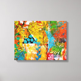 BlumenCollage 1974 Canvas Print Leinwanddruck