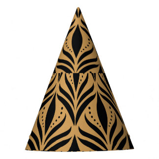 BlumenDamast: Eleganter Vintager Stil Partyhütchen