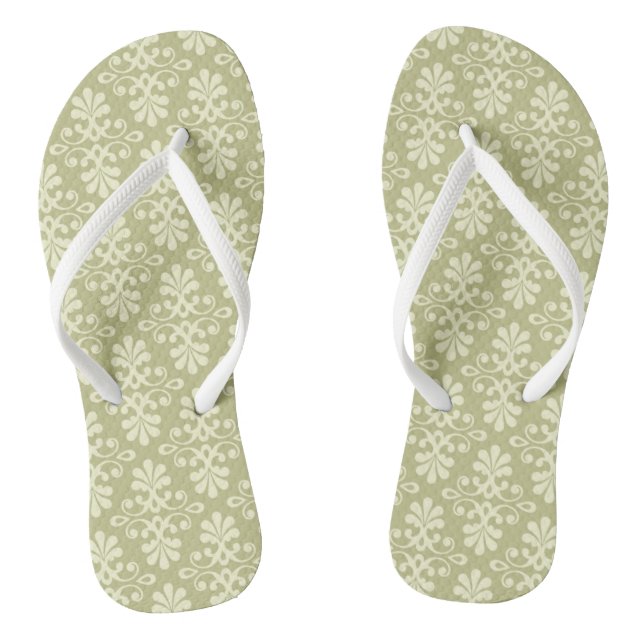 Blumendamasttapete Flip Flops (Fußbett)