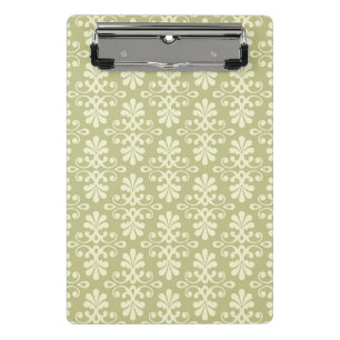Blumendamasttapete Mini Klemmbrett