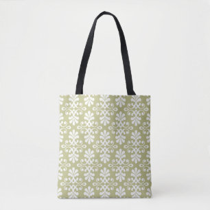 Blumendamasttapete Tasche