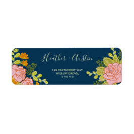 Blumendark Navy Blue Wedding Botanic
