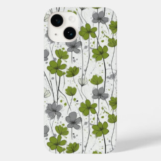 Blumendarstellung, abstrakte Wildblumen, modern Case-Mate iPhone 14 Hülle