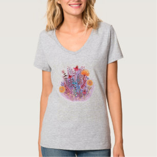 Blumendarstellung T-Shirt