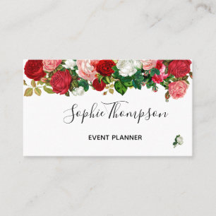 BLUMENDE  ROSE GARLAND BLUME VISITENKARTE