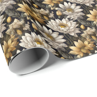 Blumendekor Geschenkpapier
