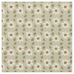 Blumendekoration in Weiß und Beige Stoff