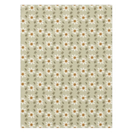 Blumendekoration in Weiß und Beige Tischdecke