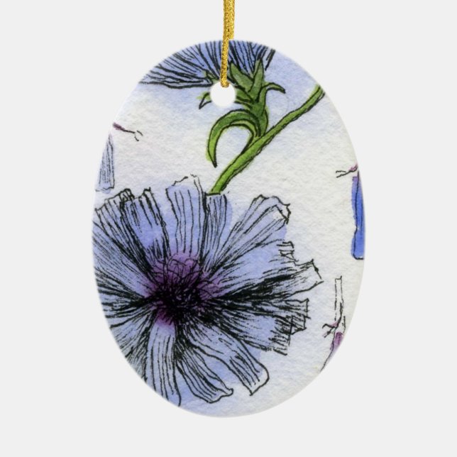 Blumendekoration Keramik Ornament (Vorne)