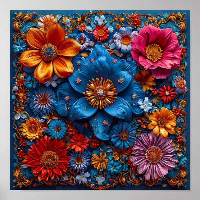 Blumendekoration Poster (Vorne)