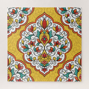 Blumendekoration: Türkische indische Motive.
